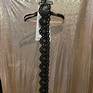 Black Studded Women's Belt